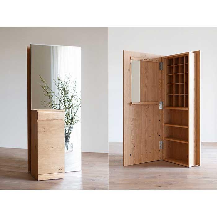 【ふるさと納税】CARAMELLA Storage Mirror (R) oak | 家具 福岡県 大川市 福岡 大川 福岡県大川市 ふるさと 納税 木 木製 ...