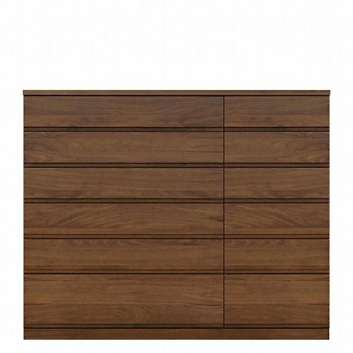 【ふるさと納税】チェスト タンス 幅148 6段 奥行44 ウォールナット 無垢 桐たんす 桐箪笥 箪笥 木製 婚礼 衣類収納 大川家具 丸田木工 ミンクス |...