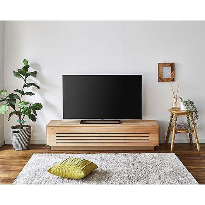 【ふるさと納税】【開梱設置】テレビ台 ルーチェ 無垢 ヒノキ 幅154-204cm TV テレビボード TV台 TVボード ローボード 家具 | 天然木 おしゃれ モダン リビング 大川家具 収納 大川市 完成品