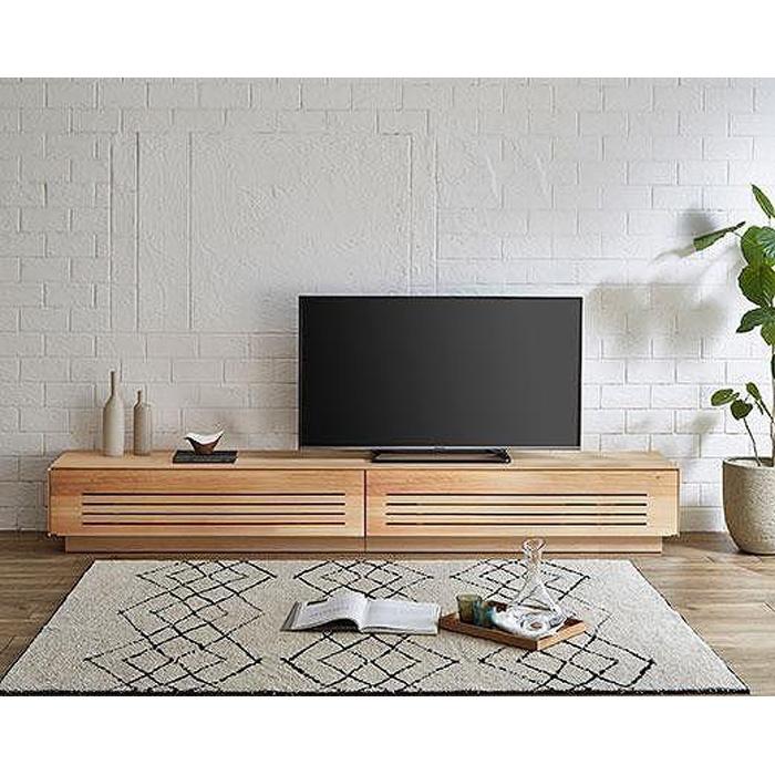 【ふるさと納税】【開梱設置】テレビ台 ルーチェ 無垢 ヒノキ 幅214-244cm TV テレビボード TV台 TVボ...