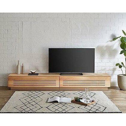 【開梱設置】テレビ台 ルーチェ 無垢 ヒノキ 幅214-244cm TV テレビボード TV台 TVボード ローボード 家具 | 天然木 おしゃれ モダン リビング 大川家具 収納 大川市 完成品