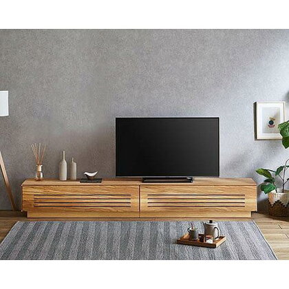 【開梱設置】テレビ台 ルーチェ 無垢 オーク 幅254-304cm TV テレビボード TV台 TVボード ローボード 家具 | 天然木 おしゃれ モダン リビング 大川家具 収納 大川市 完成品