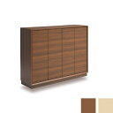 【ふるさと納税】大川家具 国内製造 シューズボックス リビングボード 四季 1200L 幅119cm ロータイプ | 家具 完成品 木製 高品質 靴置き 靴棚 ...