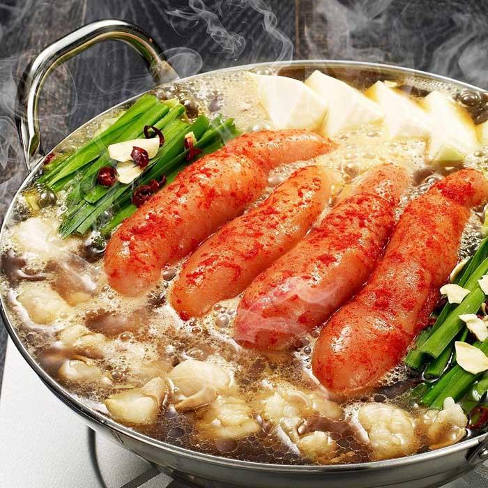 【ふるさと納税】【ご家庭用】博多明太もつ鍋(醤油味)3人前 | もつ鍋 牛もつ 鍋 博多 醤油 しょうゆ 明太 めんたい