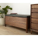 【ふるさと納税】大川家具 シム 100cm ベンチチェスト 収納 レザー 生地 天然木ウォールナット 野中木工所 | インテリア ファニチャー 人気 おすすめ ...