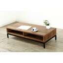 【ふるさと納税】大川家具 ヴェロス 110cm センターテーブル アイアン脚 リビングテーブル 天然木ウォールナット | インテリア ファニチャー 人気 おすす...