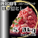 【ふるさと納税】博多和牛A4ランク以上切り落とし 訳あり! 5.0kg(500g×10個) | 肉 お肉 にく 和牛 食品 ギフト