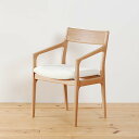 【ふるさと納税】ダイニングチェア オーク無垢材 肘付 TS-10HO WAプラス 大川市