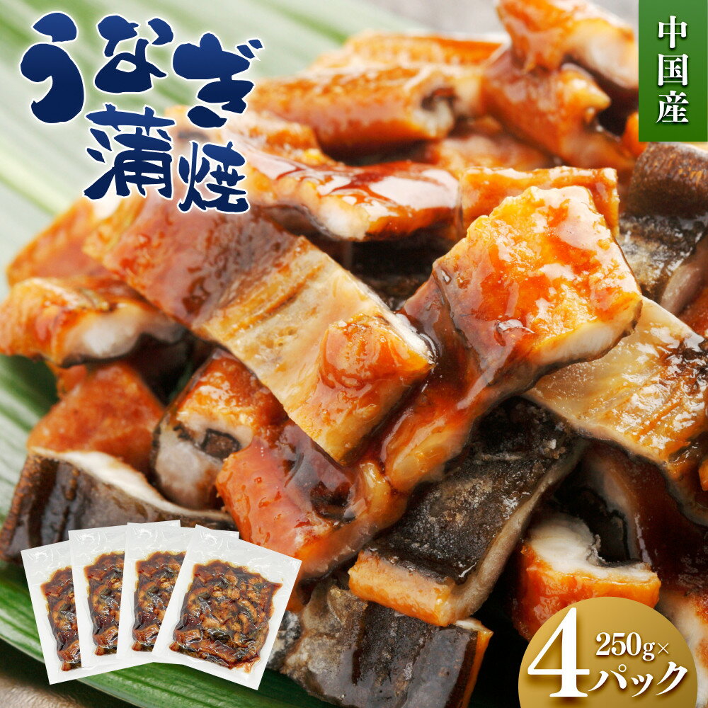 【ふるさと納税】うなぎ蒲焼(中国産刻み 250g×4P) | 鰻 うなぎ 水産 食品