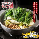 【ふるさと納税】【もつ料理かわ乃】もつ鍋 2〜3人前セット(みそ味) | セット 食品 加工食品 もつ鍋 人気 おすすめ 送料無料