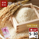【ふるさと納税】【令和7年産新米】【食味鑑定士厳選】 福岡県産 夢つくし5kg 〜 30kg【選べる内容量と配送】
