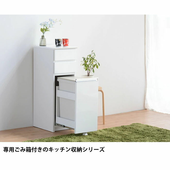 10位! 口コミ数「0件」評価「0」大川家具 ダストカウンター ゴミ箱付き 幅32cm ロータイプ 白 | ゴミ箱 ごみ箱 おしゃれ キッチン レンジ 洗面所 トイレ 収納 ご･･･ 