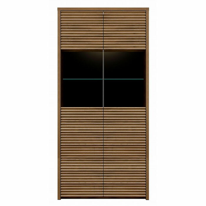 【ふるさと納税】天然木無垢家具コリーナ(キャビネット)80cm【ウォールナット】