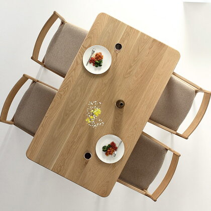 ダイニングテーブル　PICO-ho　150×85×70cm　ホワイトオーク　WAプラス　大川市　 | 家具 ファニチャー 人気 おすすめ 送料無料