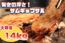 【ふるさと納税】驚きの厚さ!サムギョプサル_大容量1.4kg!_AS-015