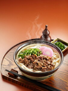 【ふるさと納税】［コクと旨味の牛肉がたっぷり！！］特盛牛肉うどん（8食入）