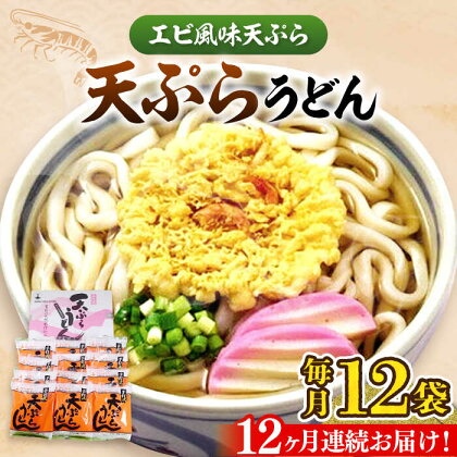 【全12回定期便】天ぷらうどん(12食入り)《豊前市》【富士菊】うどん 天ぷらうどん 天ぷら 麺 麺類 福岡 豊前[VAI057]