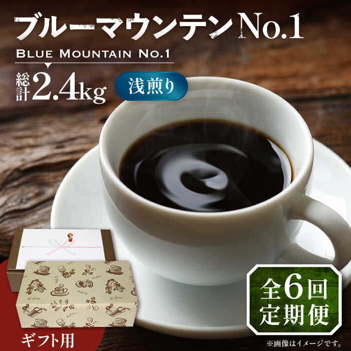 【ふるさと納税】【全6回定期便】【ギフト用】ブルーマウンテン NO.1 コーヒー 200g×2 ( 浅煎り ) 《豊..