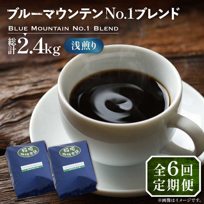 【ふるさと納税】【全6回定期便】ブルーマウンテン NO.1 ブレンド コーヒー ( 浅煎り )《豊前市》【稲垣珈琲】 珈琲 コーヒー 豆 粉[VAS168]