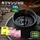 【ふるさと納税】【全6回定期便】キリマンジャロ コーヒー 2種 ( 浅煎り フルーツフレーバー & 中煎り チョコレートフレーバー )《豊前市》【稲垣珈琲】珈琲...