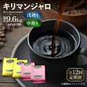【ふるさと納税】【全12回定期便】キリマンジャロ コーヒー 2種 ( 浅煎り フルーツフレーバー & 中煎り チョコレートフレーバー )《豊前市》【稲垣珈琲】珈...