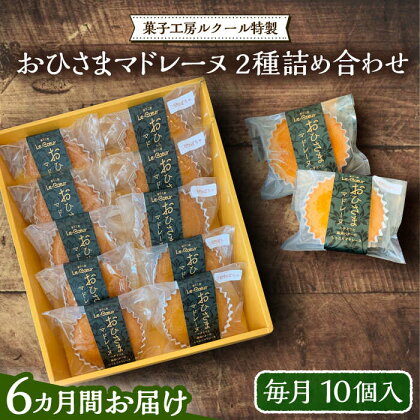 【全6回定期便】おひさまマドレーヌ 10個 詰め合わせ (おひさまマドレーヌ5個 三毛門かぼちゃマドレーヌ5個)《豊前市》【菓子工房ルクール】 お菓子 菓子 詰め合わせ 洋菓子[VBI025]