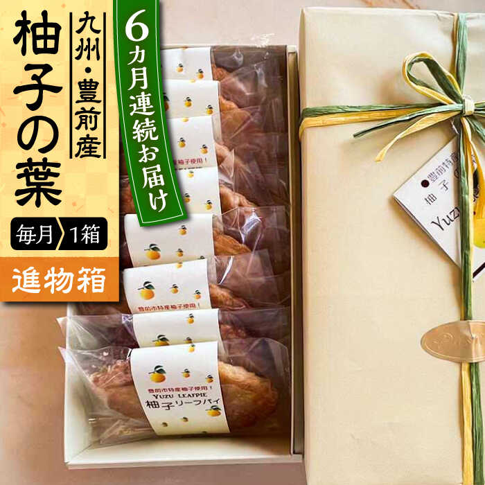 26位! 口コミ数「0件」評価「0」【全6回定期便】【進物箱】柚子の葉 8枚入り《豊前市》【武蔵屋】お中元 ギフト 贈り物 和菓子[VBU018] 36000 36000円