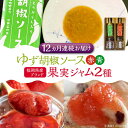 【ふるさと納税】【全12回定期便】福岡県産 ブランド果実 ジャム 2種類 ( とよみつひめ イチジク / あまおう ) & ゆず胡椒ソース (赤・青) セット 《豊前市》【株式会社ワカヤマ】地産 福岡 万能[VBW019]