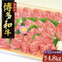 【ふるさと納税】【全12回定期便】【化粧箱入】博多和牛A5～A4 カルビ400g 焼肉 たれ付《豊前市》【株式会社マル五】[VCL110]