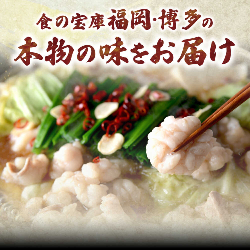 【ふるさと納税】【ご家庭用】 博多明太もつ鍋（3人前）《豊前市》【株式会社 海千...