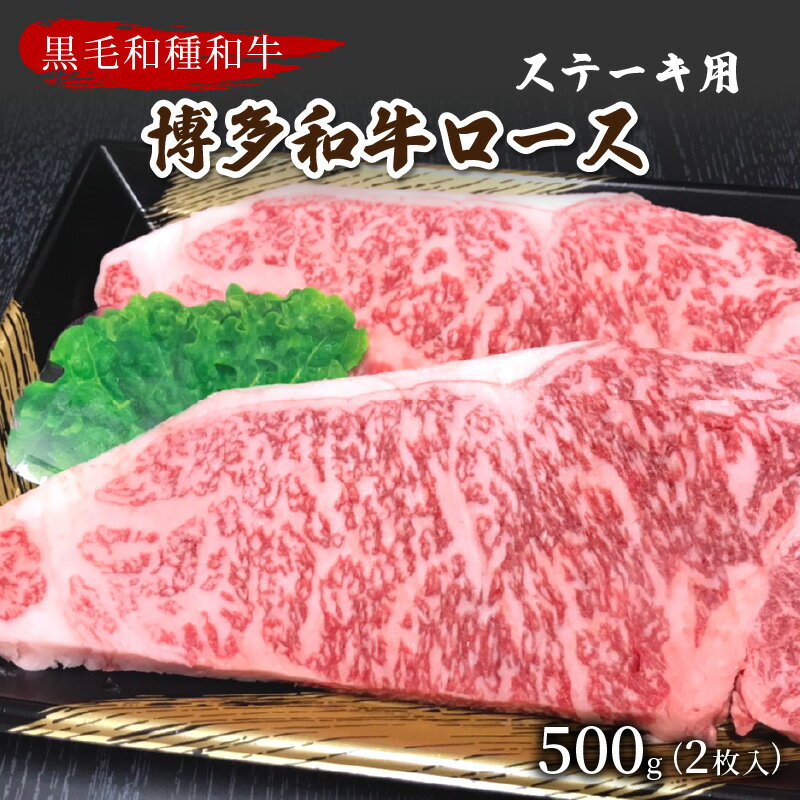 【数量限定】博多和牛ロースステーキ用(2枚入/500g)【009-0010】