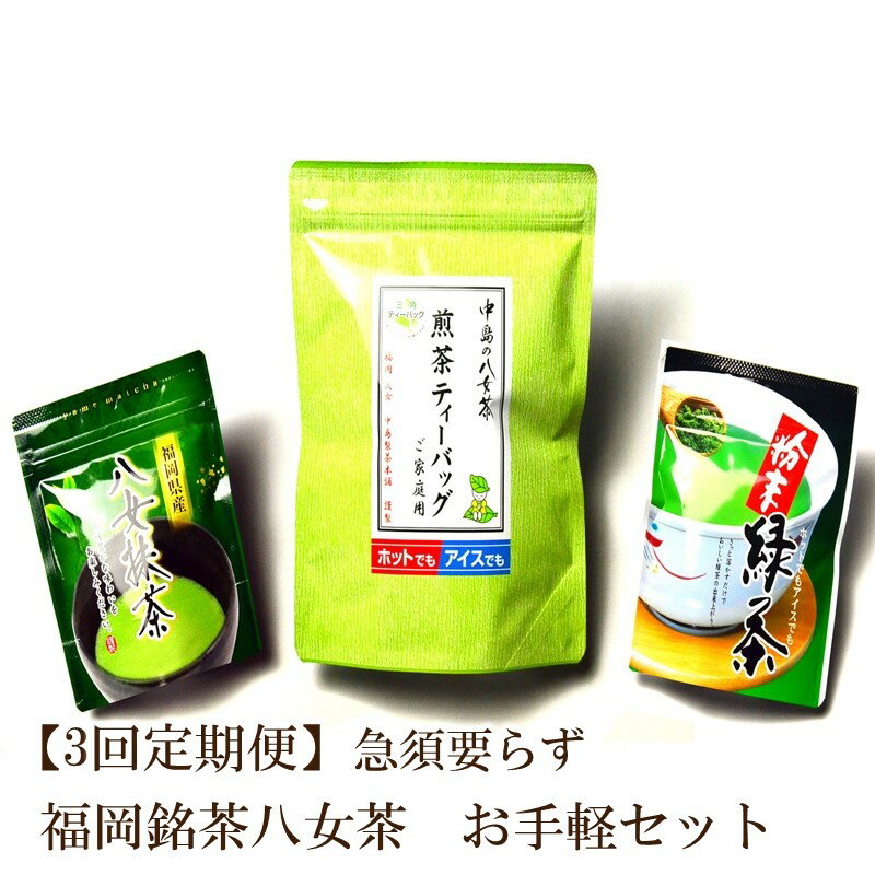 5位! 口コミ数「0件」評価「0」【3回定期便】福岡銘茶八女茶　急須要らずのお手軽セット【001-0182】