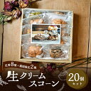 【ふるさと納税】焼菓子 生クリームスコーン 20個 セット 福岡県産小麦と生クリーム使用 conne お菓子 おやつ ご自宅用 訳あり ※配送不可:沖縄、離島