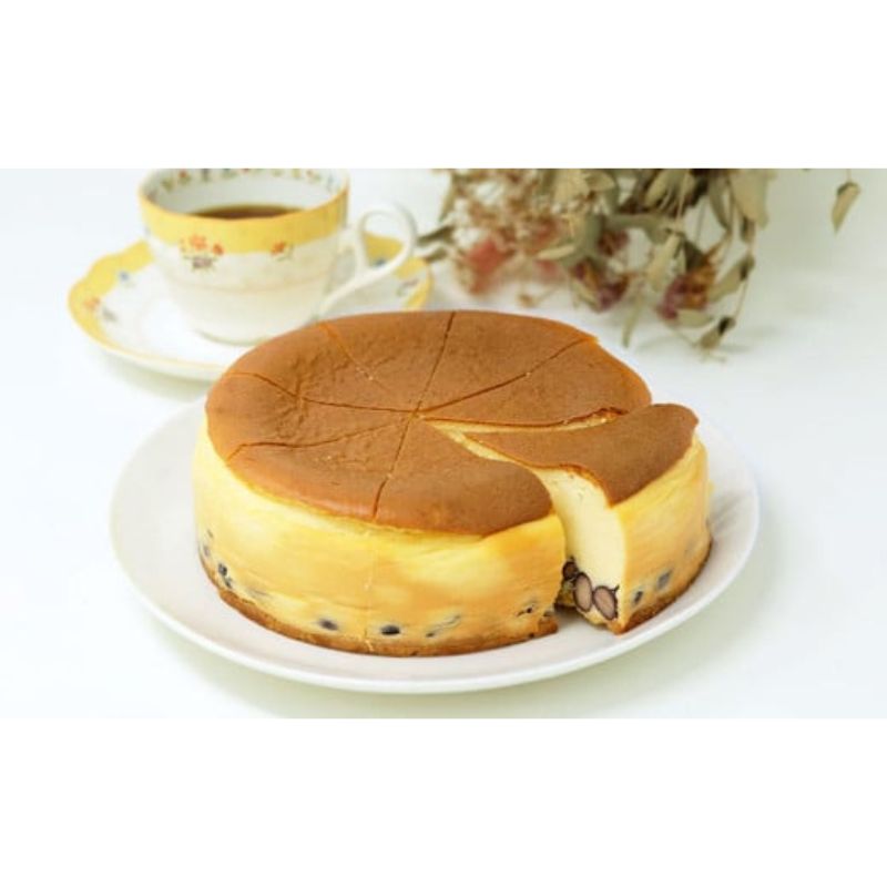 [低糖質]手作り黒豆ベイクドチーズケーキ