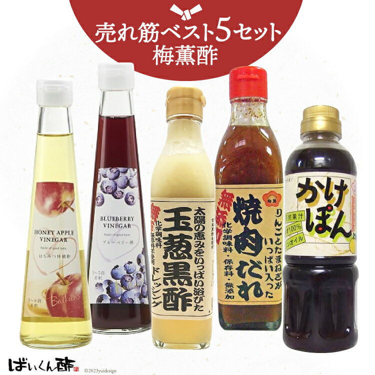 【ふるさと納税】梅薫酢売れ筋ベスト5セット