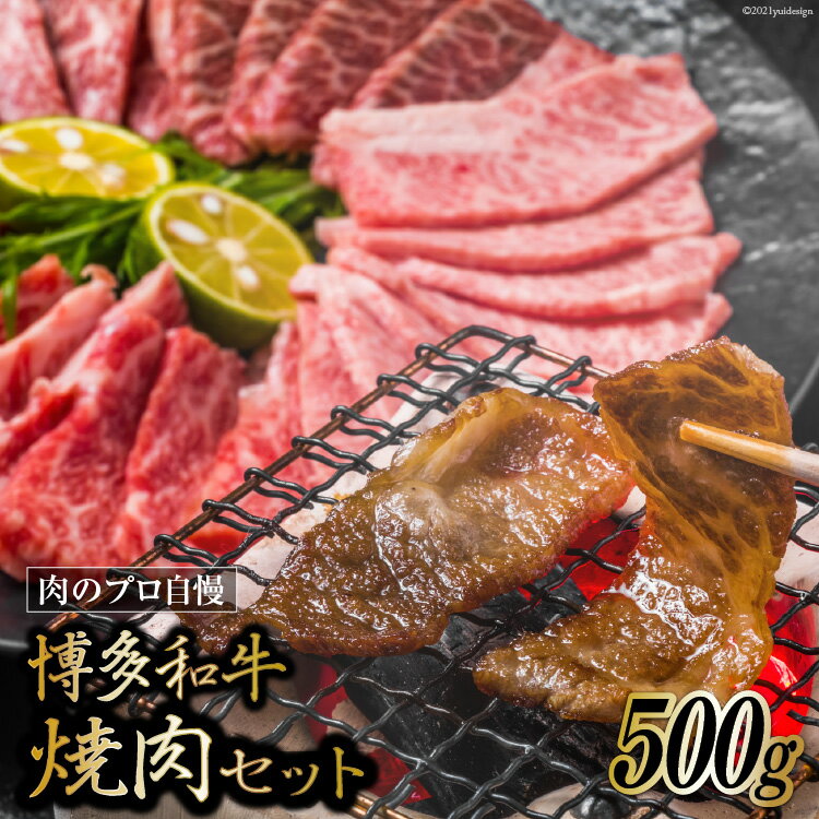 博多和牛 A4以上 焼肉セット 500g [MEAT PLUS 福岡県 筑紫野市 21760740] 肉 牛肉 和牛 黒毛和牛 焼肉 冷凍