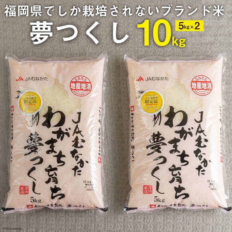 いつもの食卓に 「ちょっと贅沢な」福岡の美味しいお米 福岡の米 夢つくし 5kg×2 / 南国フルーツ / 福岡県 筑紫野市