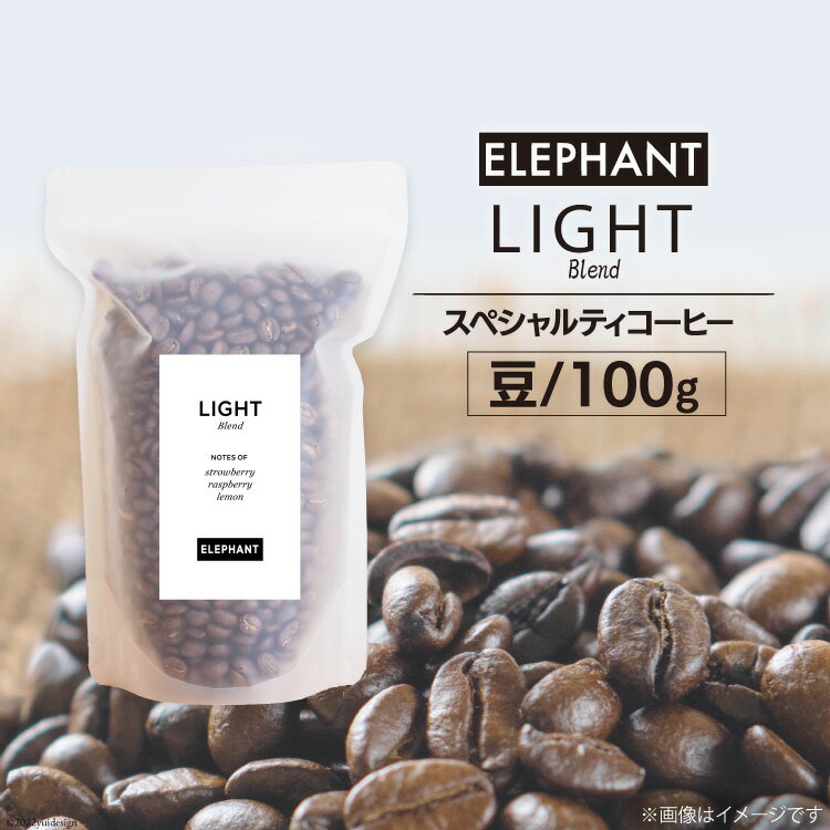 【ふるさと納税】コーヒー 豆 「ライトブレンド」100g スペシャルティコーヒー 自家焙煎 珈琲 オリジナル ブレンド / エレファントコーヒー / 福岡県 筑紫野市 [21760311]