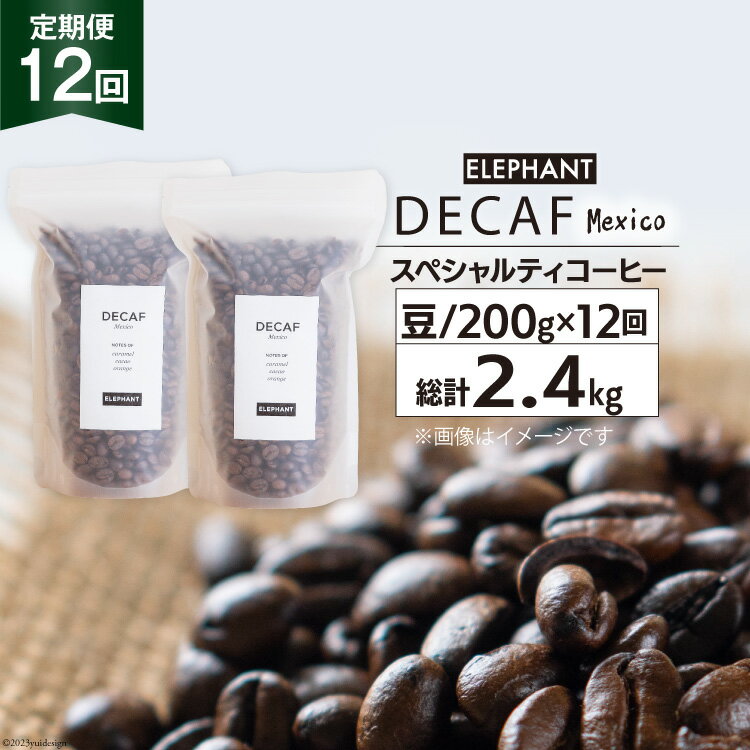 6位! 口コミ数「0件」評価「0」【 12回 定期便 】 コーヒー 豆 「デカフェ」 スペシャルティコーヒー 200g [エレファントコーヒー 福岡県 筑紫野市 217606･･･ 