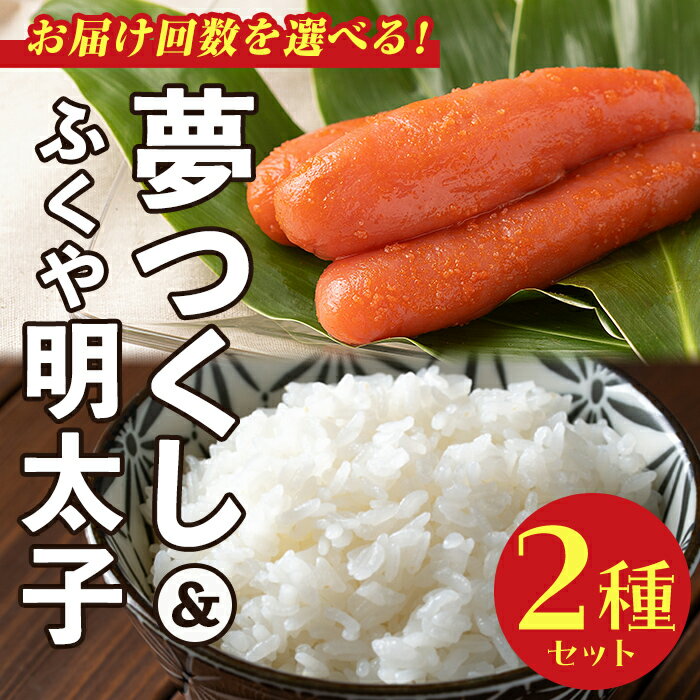 【ふるさと納税】＜お届け回数を選べる＞ご飯のおともセット(精米夢つくし2.5kg＋明太子100g)米 お米 白米 コシヒカリ キヌヒカリ めんたいこ ふくや たらこ 定期便 ごはんのお供 魚卵 魚介 海鮮 ＜離島配送不可＞【ksg0169・ksg0595】【南国フルーツ】