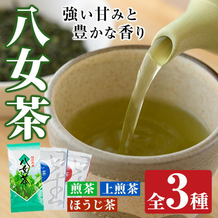 福岡県産八女煎茶とティーバッグ(上煎茶・ほうじ茶)詰め合わせ(計605g) お茶 緑茶 八女茶 小分け 常温 常温保存[ksg0215][お茶の星陽園]