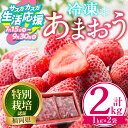 【ふるさと納税】【期間限定】冷凍あまおう (計2kg・1kg×2袋) いちご イチゴ 苺 あまおう 冷凍いちご 冷凍イチゴ 国産 福岡県 特別栽培 果物 フルー...