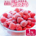 【ふるさと納税】 冷凍あまおう 1kg ( 500g × 2