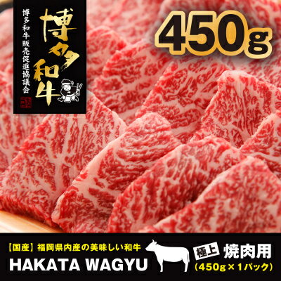 [厳選黒毛和牛肉!]博多和牛450g 焼肉、炒め物におすすめです![配送不可地域:離島]