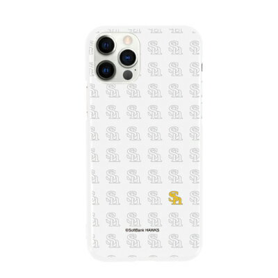 12位! 口コミ数「0件」評価「0」福岡ソフトバンクホークス iPhoneケース ハードタイプ logo-ip12-3-wht【1229564】