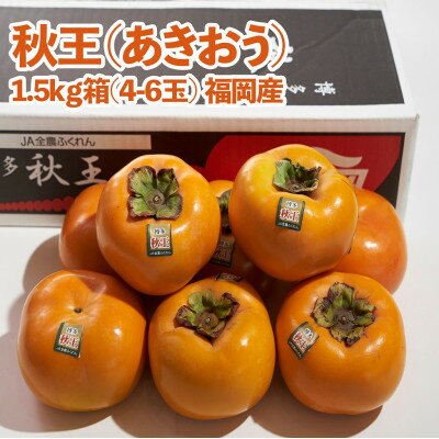 福岡産[柿]秋王(あきおう)約1.5kg(4-6玉)(大野城市)[配送不可地域:離島]