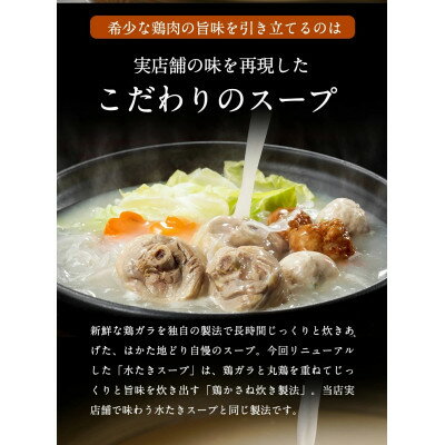 【ふるさと納税】福岡限定!はかた地どり美人水炊き5種セット　2～3人前【配送不可地域：離島】【1466467】