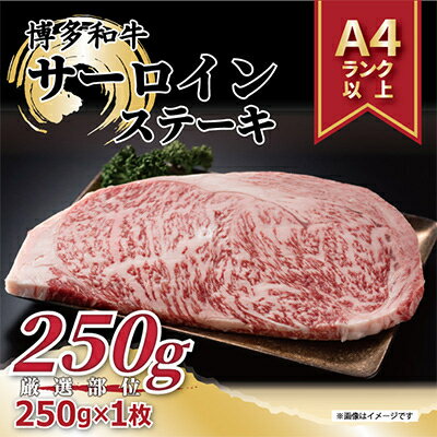 [毎月定期便][A4〜A5]博多和牛サーロインステーキ 250g[250g×1枚]全3回[配送不可地域:離島]