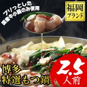 【ふるさと納税】【福岡ブランド】博多特選もつ鍋(プリプリの国産牛小腸のみ使用、2.5人前)(大野城市)【配送不可地域:離島】【1382362】