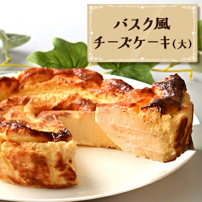 【ふるさと納税】バスク風チーズケーキ(大)【配送不可地域:離島】【1639643】